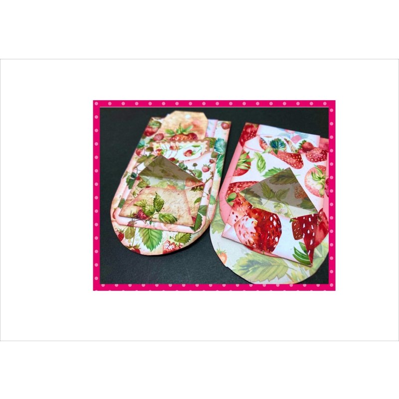 画像5: 隠しクリップポケット＊いちご＊ゼムクリップ付き＊作り方あり♪キット＊ オリジナル