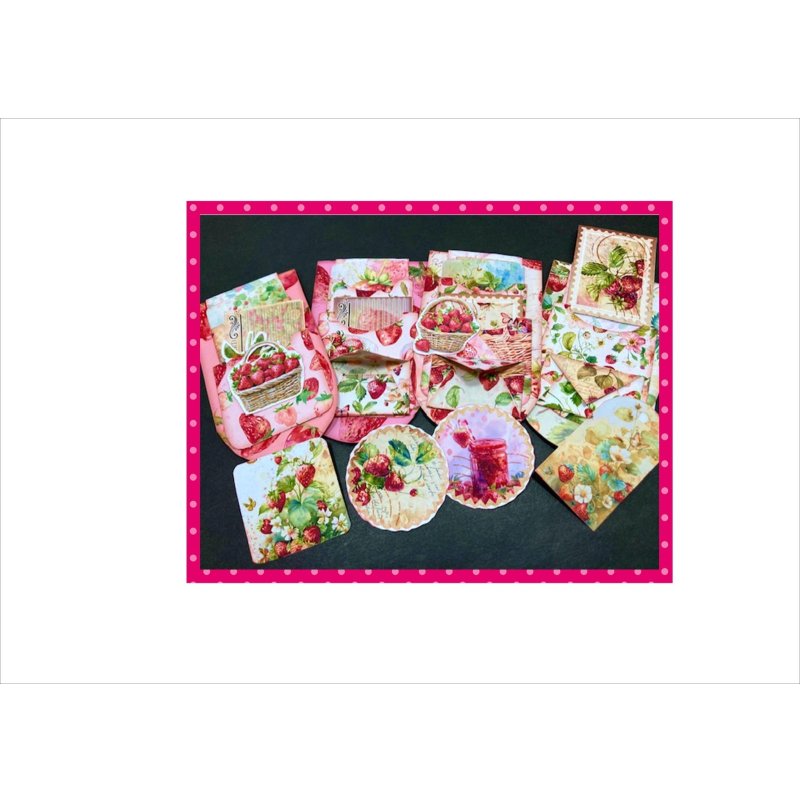 画像4: 隠しクリップポケット＊いちご＊ゼムクリップ付き＊作り方あり♪キット＊ オリジナル