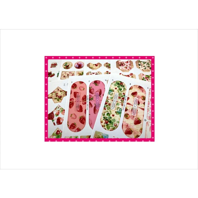 画像3: 隠しクリップポケット＊いちご＊ゼムクリップ付き＊作り方あり♪キット＊ オリジナル