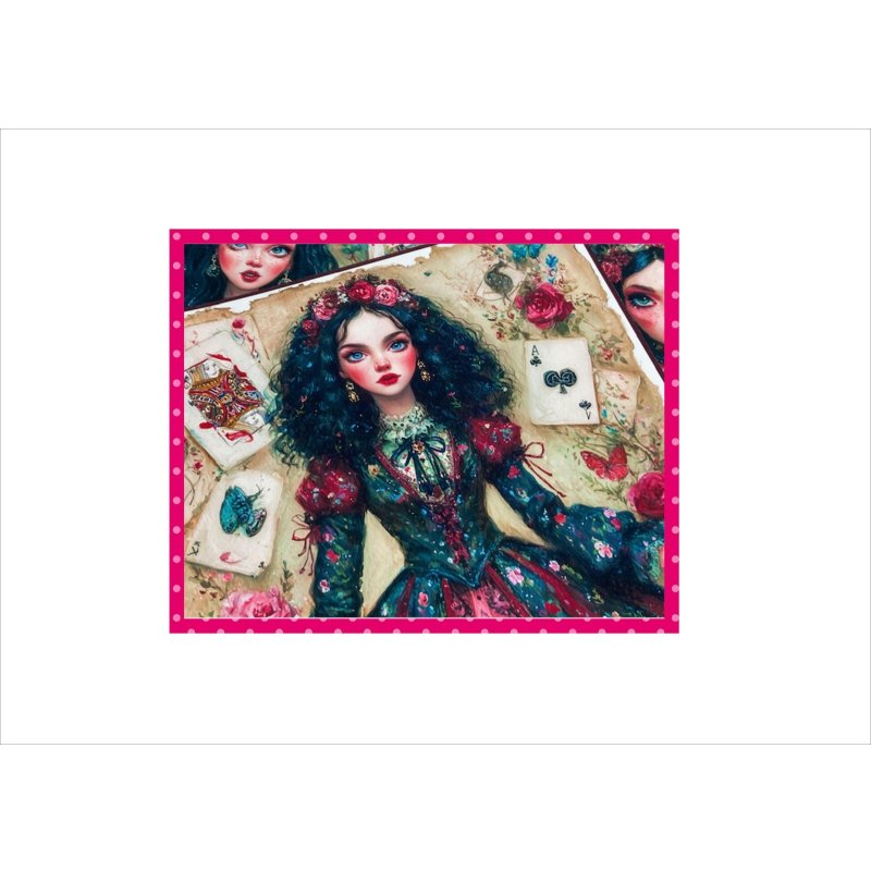 画像5: トランプ王女＊アリス＊ペーパーセット＊大きめ折り紙＊柄違い22枚＊オリジナル