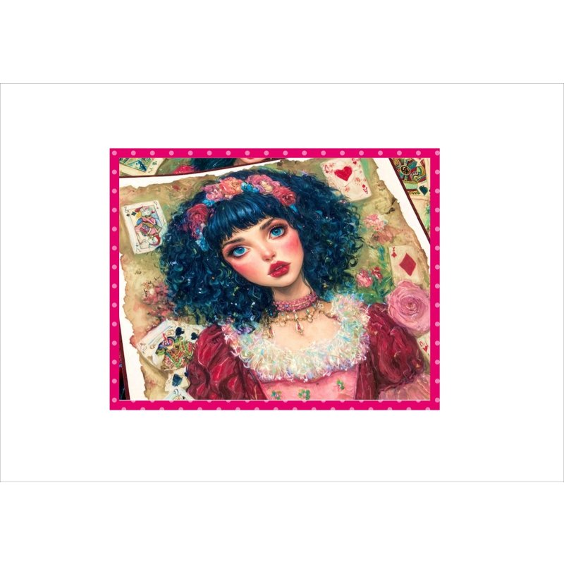 画像6: トランプ王女＊アリス＊ペーパーセット＊大きめ折り紙＊柄違い22枚＊オリジナル