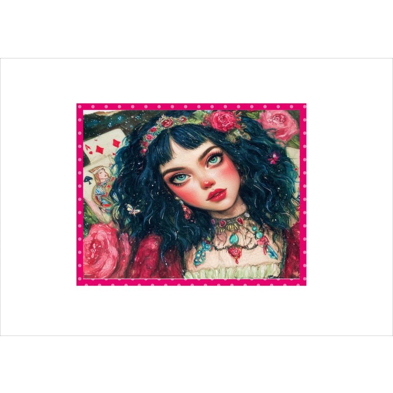 画像4: トランプ王女＊アリス＊ペーパーセット＊大きめ折り紙＊柄違い22枚＊オリジナル