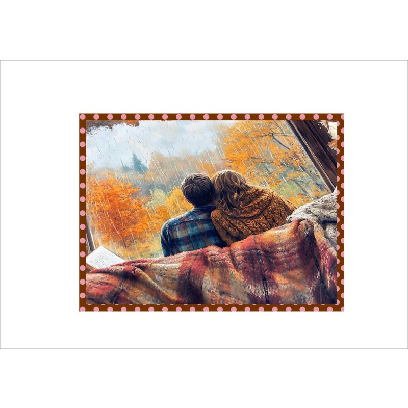 画像7: 恋人たちの秋＊ペーパーセット＊大きめ折り紙＊柄違い10枚＊オリジナル