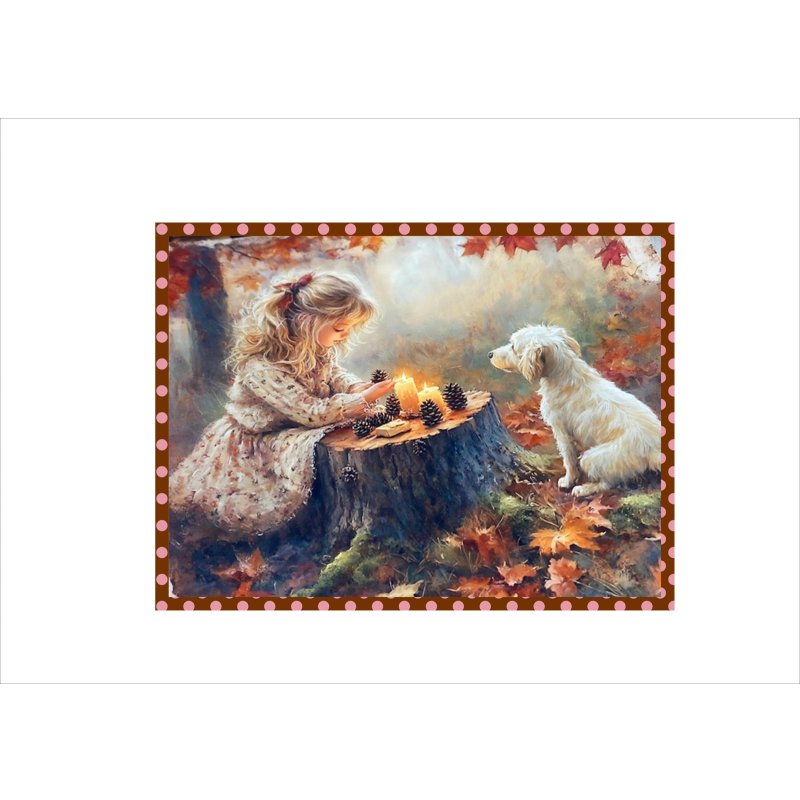 画像6: 子供たちの秋＊ペーパーセット＊大きめ折り紙＊柄違い10枚＊オリジナル