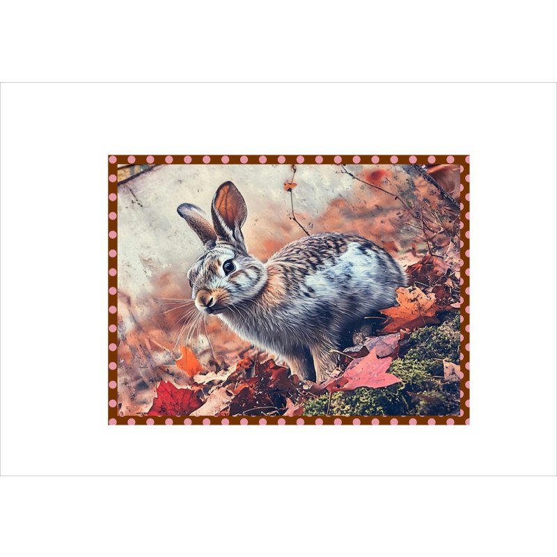 画像5: 動物たちの秋*ペーパーセット*大きめ折り紙*柄違い10枚*オリジナル
