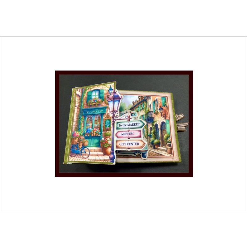 画像5: 旅行アルバム＊ジャンクジャーナル＊キット＊スポンジシール付き＊作り方あり♪ オリジナル