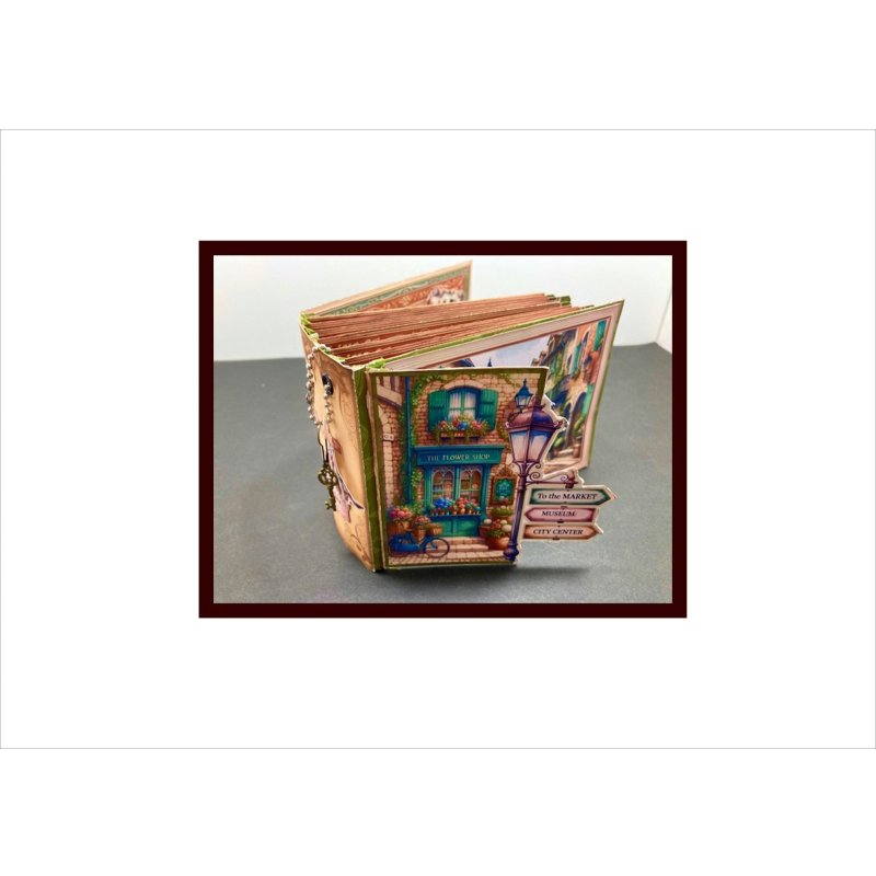 画像1: 旅行アルバム＊ジャンクジャーナル＊キット＊スポンジシール付き＊作り方あり♪ オリジナル