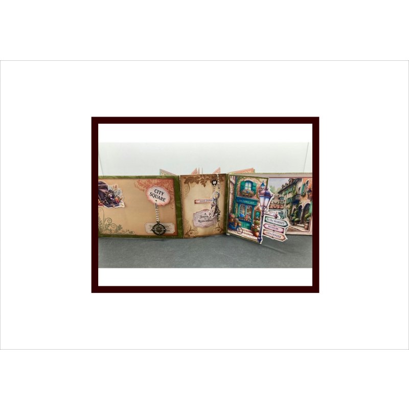 画像17: 旅行アルバム＊ジャンクジャーナル＊キット＊スポンジシール付き＊作り方あり♪ オリジナル