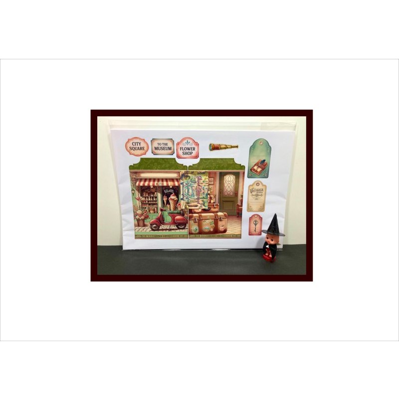 画像2: 旅行アルバム＊ジャンクジャーナル＊キット＊スポンジシール付き＊作り方あり♪ オリジナル