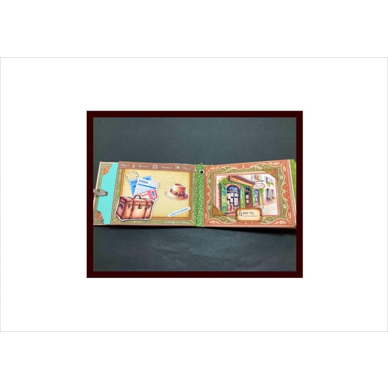 画像9: 旅行アルバム＊ジャンクジャーナル＊キット＊スポンジシール付き＊作り方あり♪ オリジナル