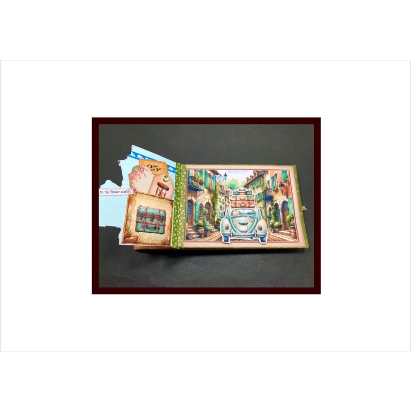 画像7: 旅行アルバム＊ジャンクジャーナル＊キット＊スポンジシール付き＊作り方あり♪ オリジナル