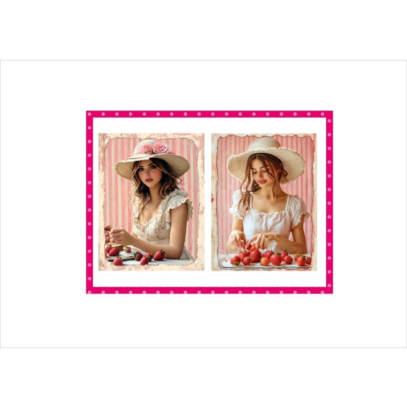 画像8: いちごレディ＊ペーパーセット＊柄違い16枚＊オリジナル