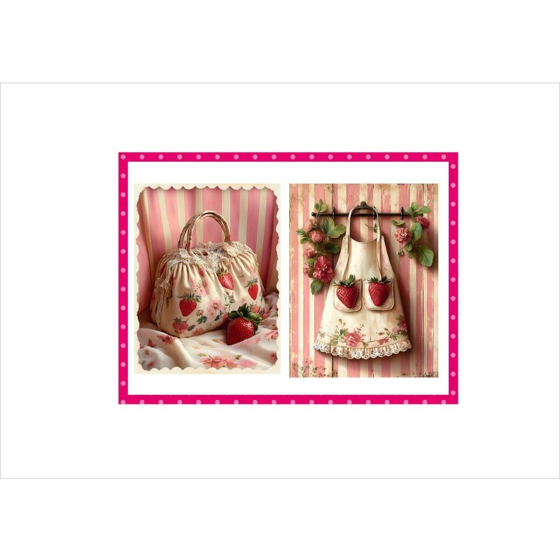 画像9: いちごだらけ＊ペーパーセット＊柄違い16枚＊オリジナル