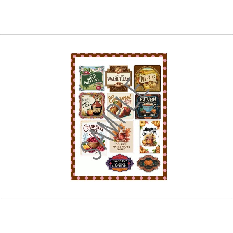 画像3: パーツ＊オータム＊コラージュペーパー＊柄違い＊4枚＊オリジナル