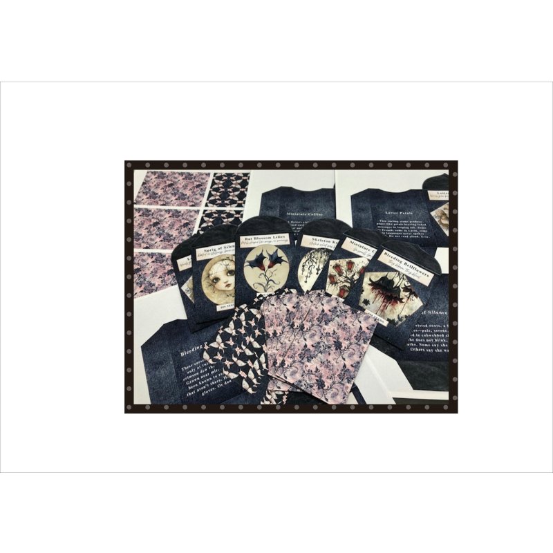 画像14: ゴシックの種の袋とメモ用紙＊自分で作る♪＊6柄＊素材セット＊ オリジナル