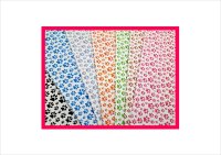 肉球だらけ♡カラー肉球＊コラージュペーパー＊色違い7枚セット＊オリジナル
