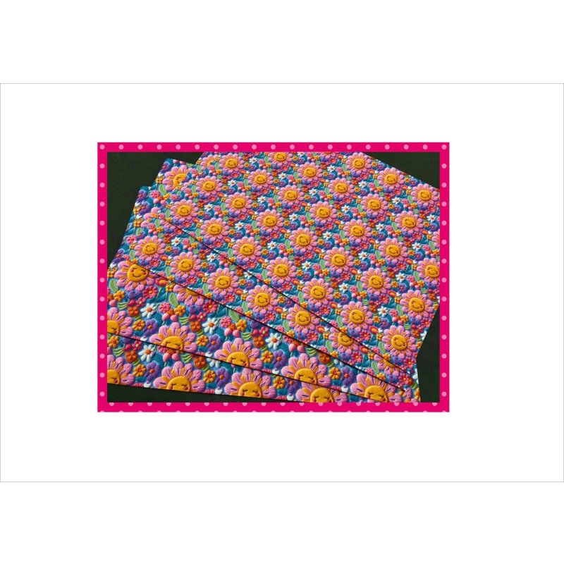 画像2: もこもこスマイル太陽＊3D＊コラージュペーパー＊4枚（大小×2枚）＊オリジナル