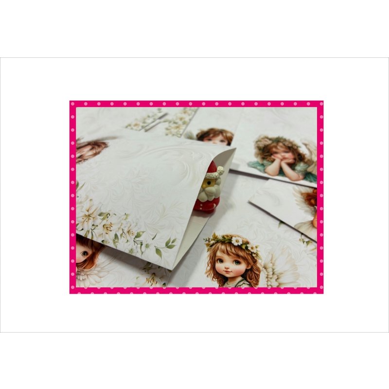 画像7: ミニ平袋セット＊可愛い天使＊女の子＊柄違い10枚＊オリジナル