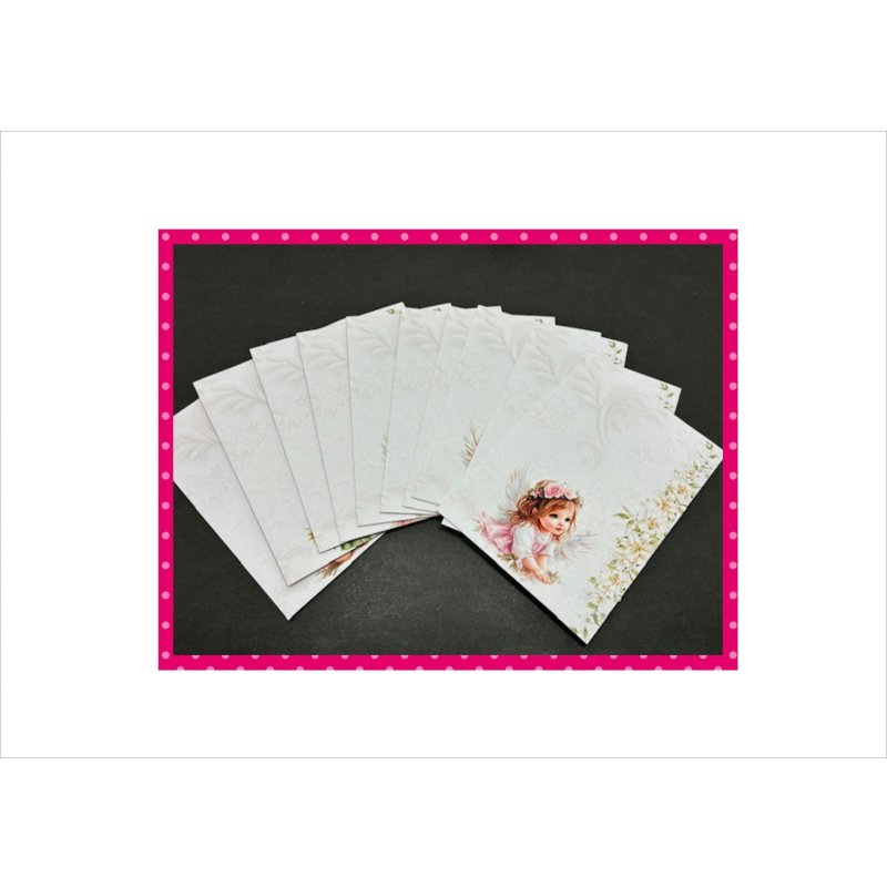 画像9: ミニ平袋セット＊可愛い天使＊女の子＊柄違い10枚＊オリジナル