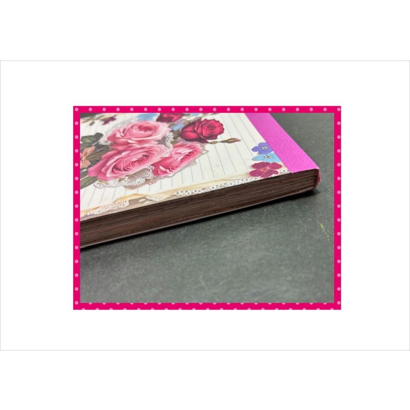 画像17: 全部柄が違うメモ帳＊フラワーレター＊48枚＊オリジナル