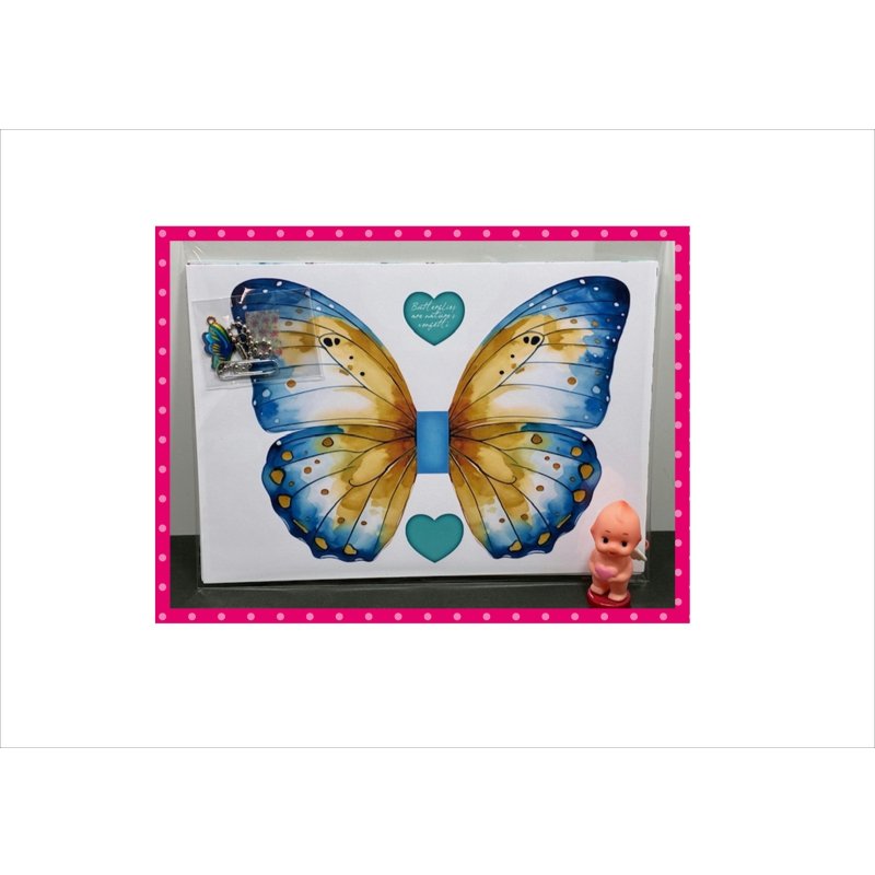 画像2: バタフライノートを作ろう♪＊隠しクリップ＊作り方付き＊チャーム付き＊ジャンクジャーナル＊キット＊オリジナル