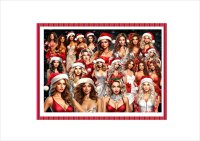 サンタレディ＊コラージュペーパー＊3種＊5枚セット＊オリジナル