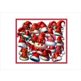 パーツ＊サンタ帽＊コラージュペーパー＊大小＊5枚＊オリジナル