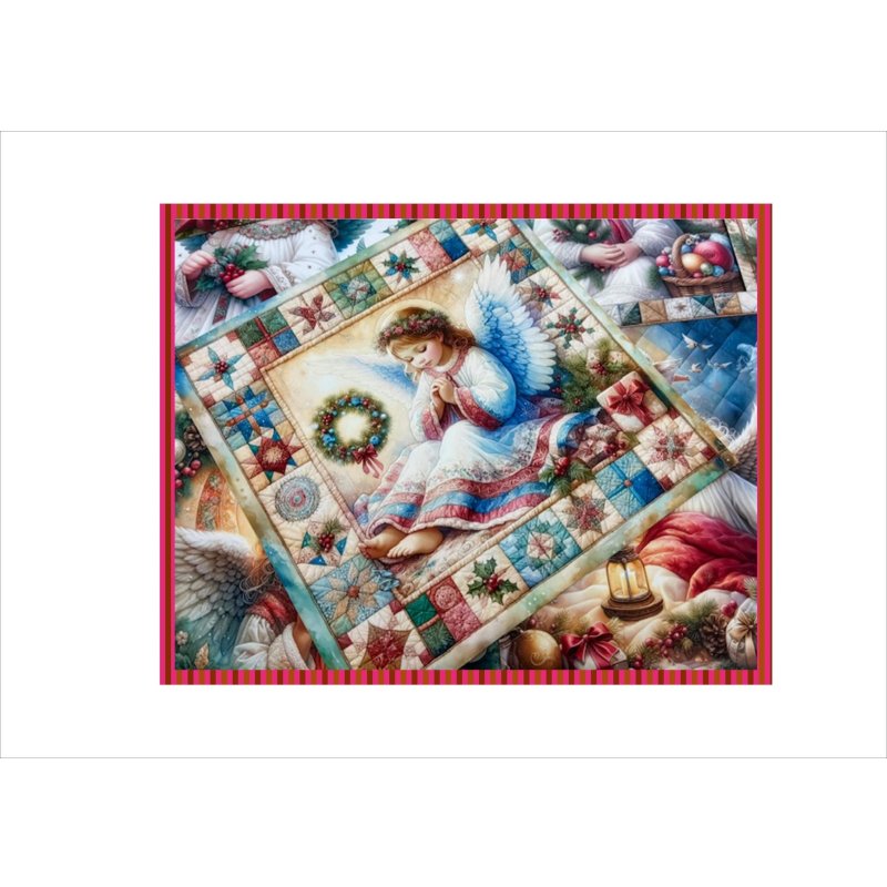 画像6: 大きめ折り紙＊パッチワーククリスマス＊エンジェル＊柄違い＊12枚