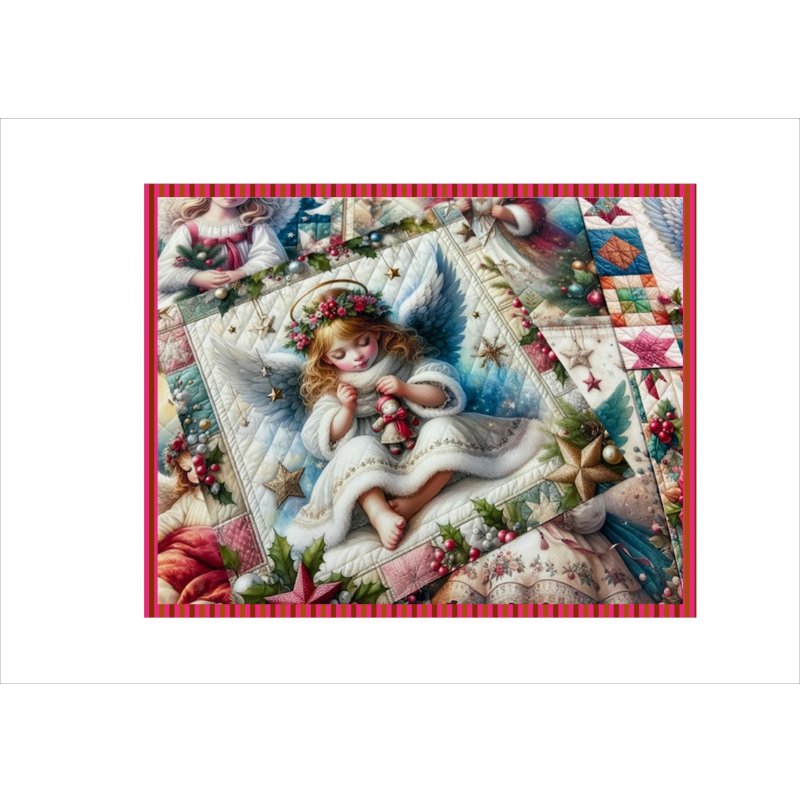 画像7: 大きめ折り紙＊パッチワーククリスマス＊エンジェル＊柄違い＊12枚