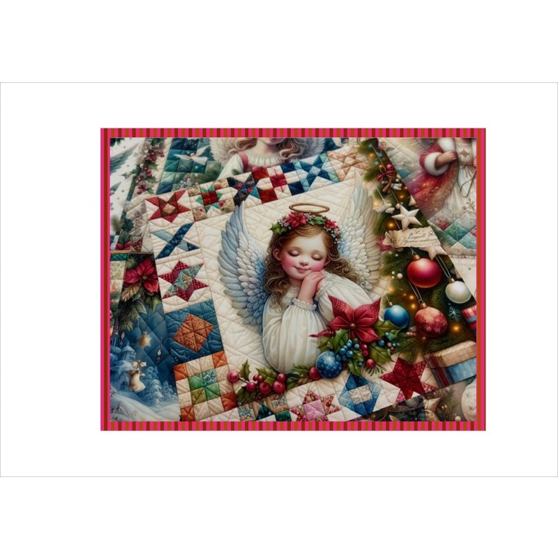 画像4: 大きめ折り紙＊パッチワーククリスマス＊エンジェル＊柄違い＊12枚