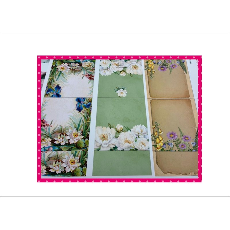 画像6: 郵便で送れるカレンダーを作ろう♪＊植物＊３セット分＊ジャンクジャーナル＊キット