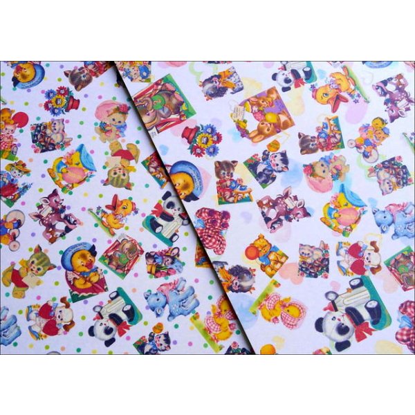 画像3: 第2弾！厚紙＊レトロアニマル＊台紙＊コラージュ　オリジナル (3)