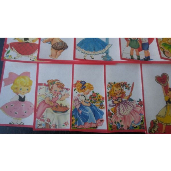 画像4: おすそ分けファイルなどに♪　レトロガール　第２弾　折り紙♪　オリジナル (4)