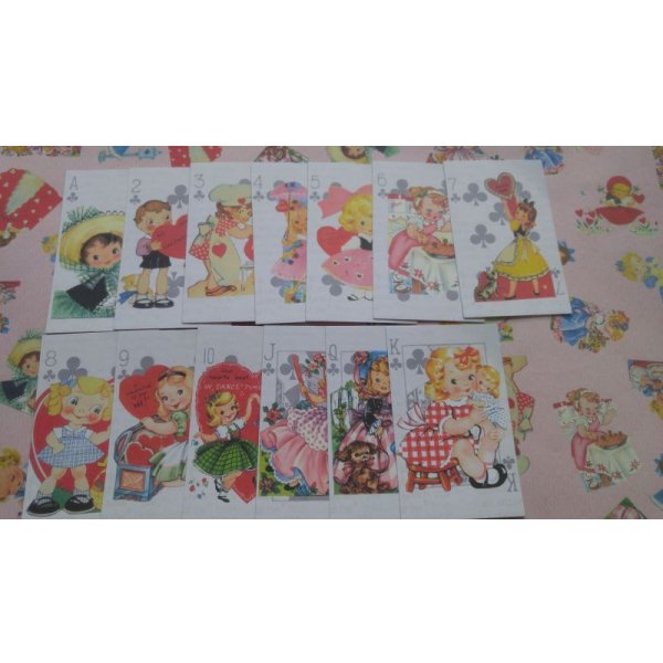 画像6: ★第２弾★　BOX入りメモ・トランプ＊レトロガール＆アニマル　５４枚入り♪　オリジナル (6)