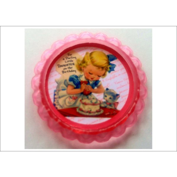 画像5: スカラップシール♪　レトロガール　オリジナル (5)