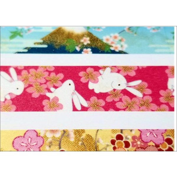 画像3: 「うさぎ桜」　Kimono　美　（きものび）マスキングテープ (3)