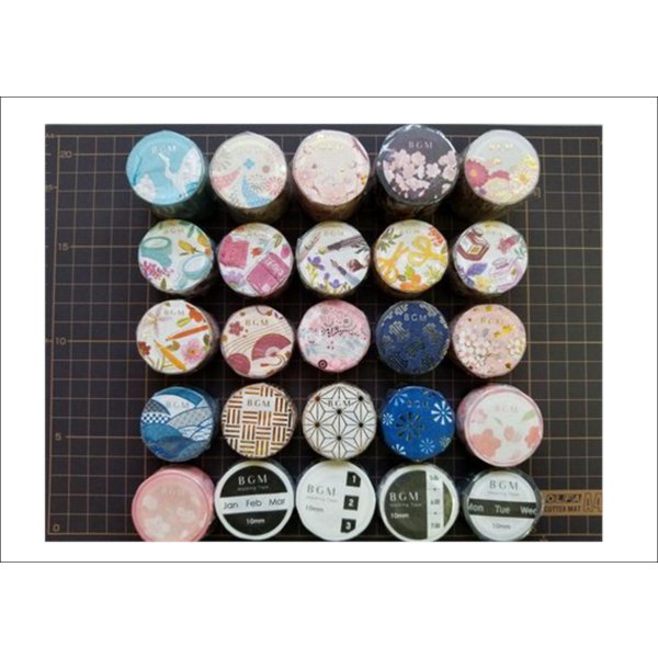 画像6: 大和物語　波紋　箔押し　BGM　マステ　♪ (6)