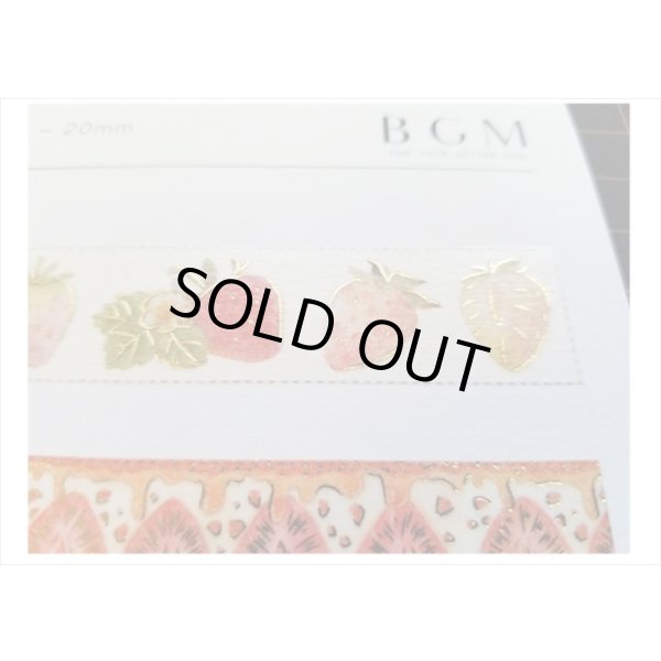 画像3: イチゴとパインベリー 箔押し BGM マステ ♪ (3)