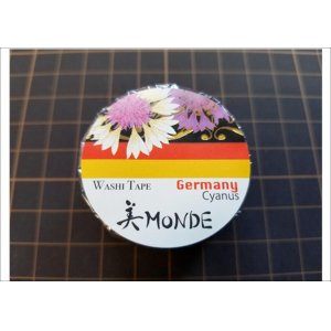 画像: 「ヤグルマギク」　美MONDE（ドイツ）マスキングテープ　金箔