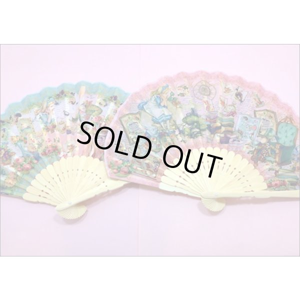 画像7: ★在庫一掃　処分品★　アリス柄　扇子　ピンク♪ (7)