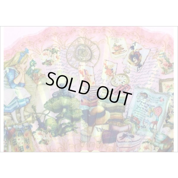 画像6: ★在庫一掃　処分品★　アリス柄　扇子　ピンク♪ (6)