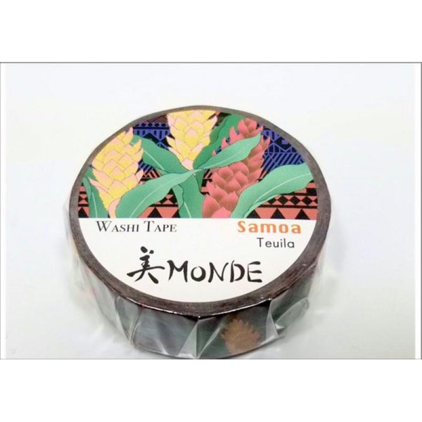 画像2: 「テウイラ」　美MONDE（サモア）マスキングテープ　金箔 (2)