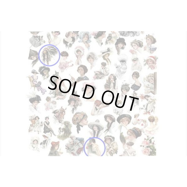 画像9: 貴婦人＊人物＊シール＊柄違い57枚＊海外製 (9)