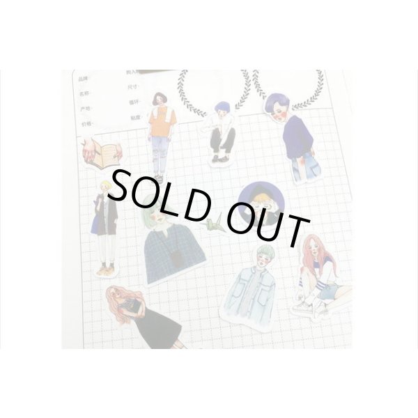 画像8: 女子＊人物＊シール＊防水＊280枚❕❕＊海外製 (8)