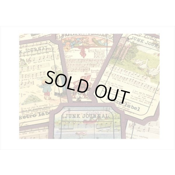 画像3: オシャレなチケットタグ💓＊ミュージックスコア＊100枚＊海外製 (3)