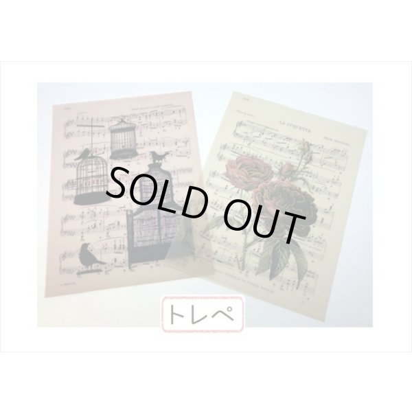 画像5: 豪華な2種のペーパーセット＊MUSIC＊20枚＊海外製 (5)