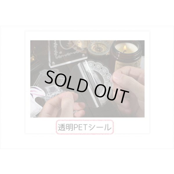 画像11: コラージュセット＊お花のフレーム＊ドイリーレース＊透明シール＆カード＊海外製 (11)