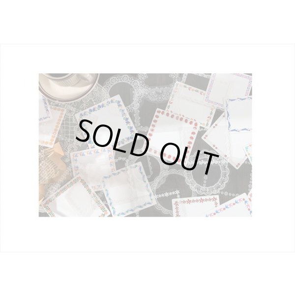 画像9: コラージュセット＊お花のフレーム＊ドイリーレース＊透明シール＆カード＊海外製 (9)