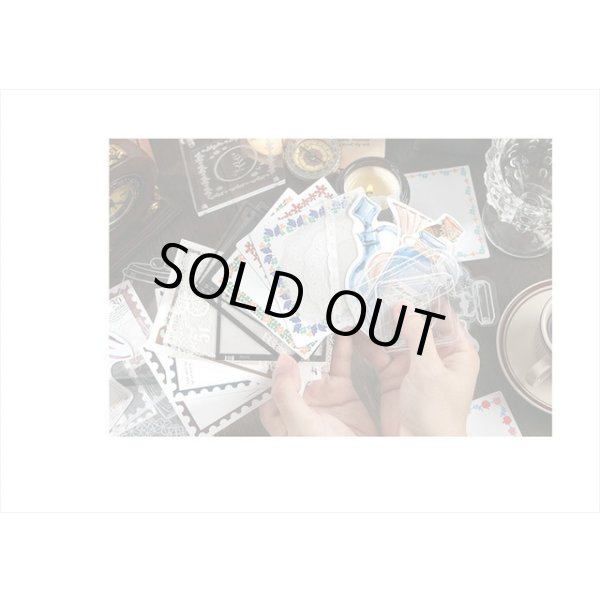 画像10: コラージュセット＊お花のフレーム＊ドイリーレース＊透明シール＆カード＊海外製 (10)