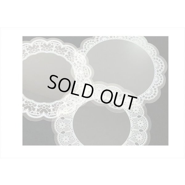 画像7: コラージュセット＊お花のフレーム＊ドイリーレース＊透明シール＆カード＊海外製 (7)